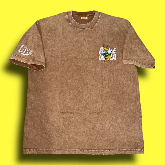 Milwaukee Buck$ Tan Acid Wash Tee